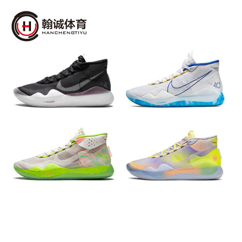 热销kd篮球鞋_nike kd12 90s kid 杜兰特 灰绿 首发 篮球鞋 ar4229