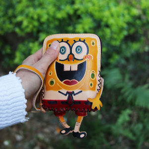 动物零钱包牛皮卡通图片