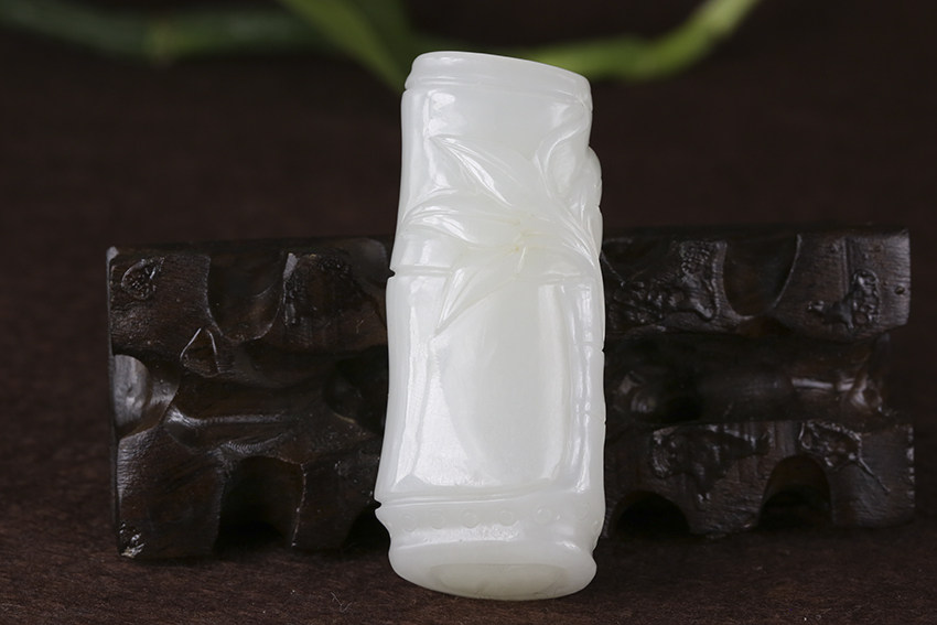 【玉缘福玉器】和田玉挂件 节节高升 45.304g