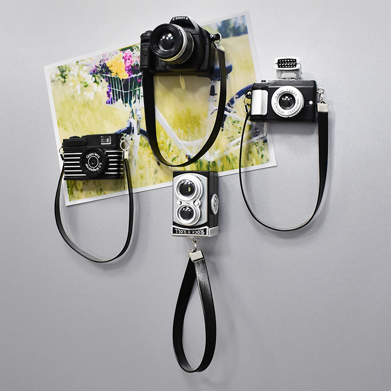 复古相机冰箱贴磁贴3d立体个性创意中国风摆件ins吸铁石磁力贴饰