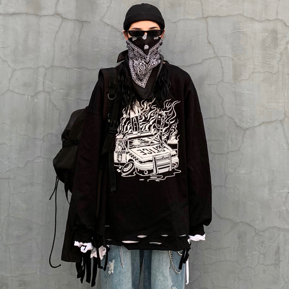 特价卫衣酷酷的女 街头 个性