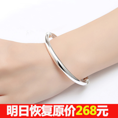 【年终大促】贵妃圆梗开口女款森系网红小清新细简约实心手镯子