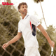 Wilson威尔胜官方24年夏季新款男士COLLAR运动网球针织POLO短袖T