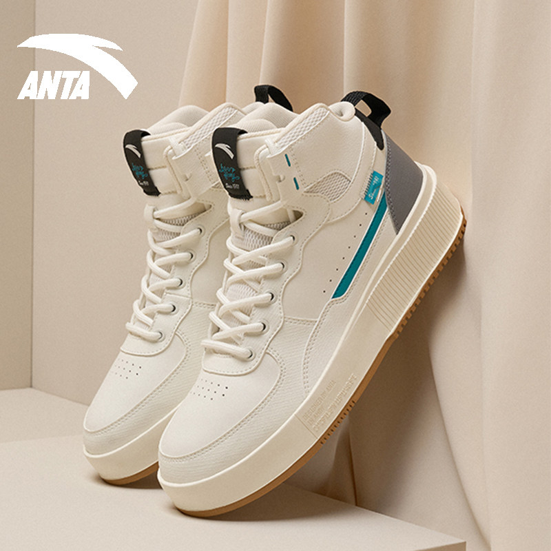 安踏男鞋春季高帮休闲鞋