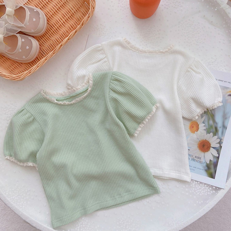 夏季女宝宝T恤薄款韩版童装儿童洋气半袖上衣小清新婴儿短袖衣服