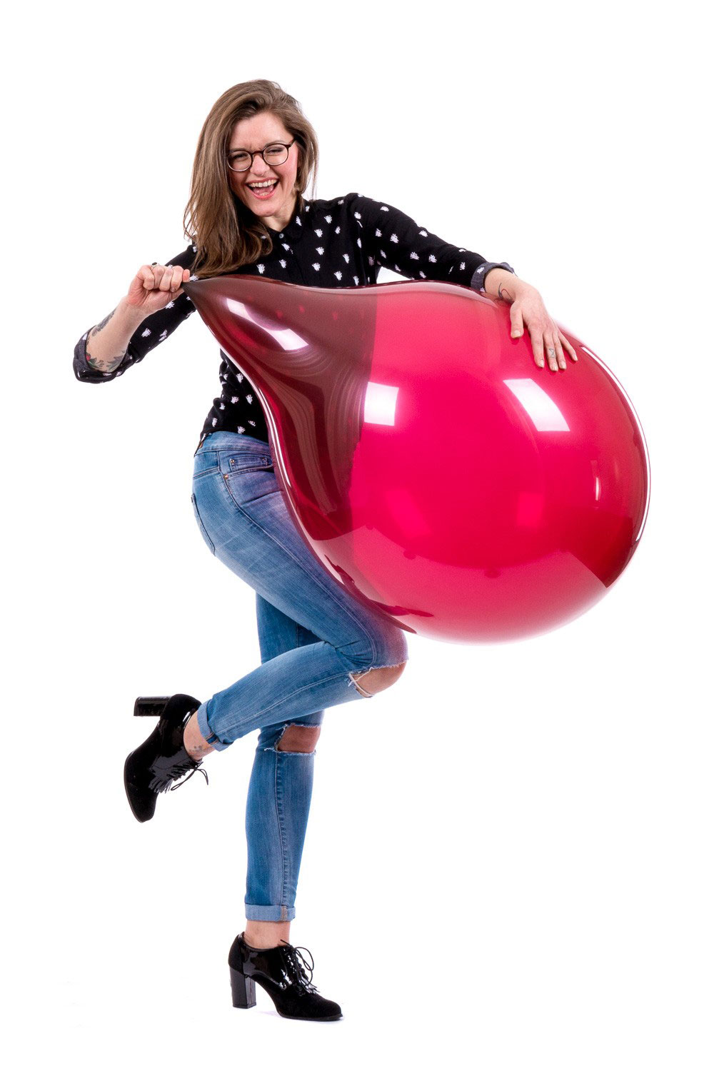 气球迷恋 looner进口气球 belbal气球 24寸超大b250 水晶色标准色