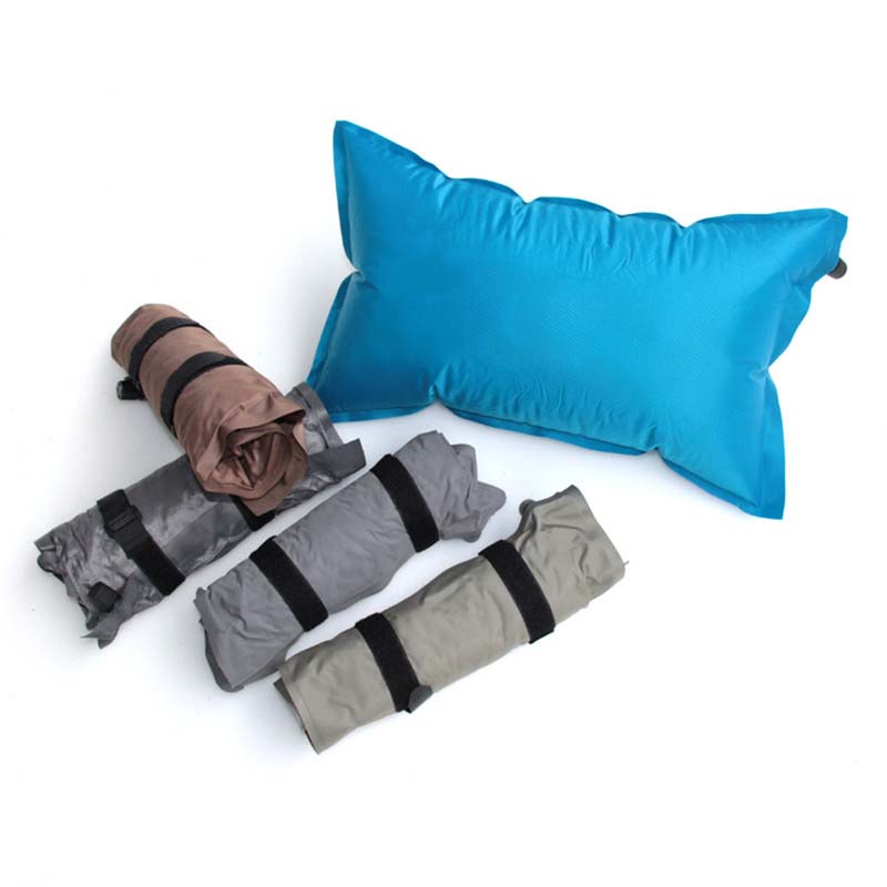 旅行枕便携自动充气枕头坐火车趴睡午睡神器护腰枕户外靠枕腰靠垫