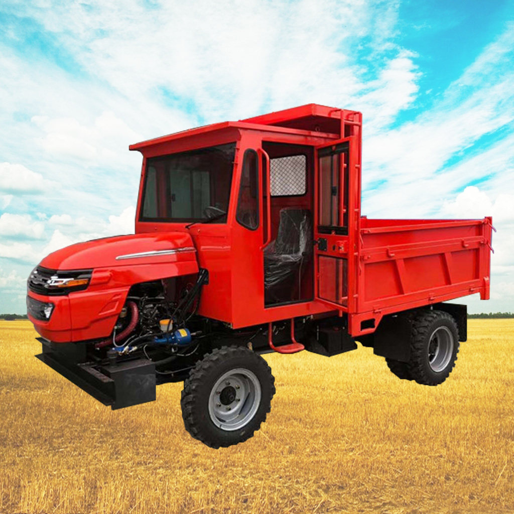 四驱四不像农用自卸柴油车六轮山地拖拉机随车吊运输车载重王马力