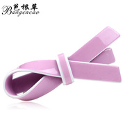 Bagen grass hair accessories Korean Ribbon headdress with horizontal clip Candy-colored hair spring clip hairpin jewelry ponytail buckle