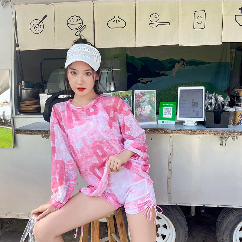 分体式游泳衣三件套装夏防晒仙女范保守遮肚显瘦学生ins温泉泳装|ruв категории движение/йога/фитнес/фанаты товаров, плавание, разделить купальник - от Buy2taobao.com для оказания профессиональной услуги покупки агента Taobao
