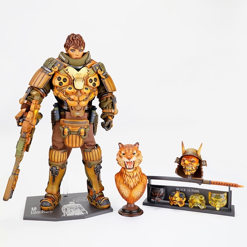 black13papk重装压制作战部队赤虎配件展示套装 b13支架-不含人偶