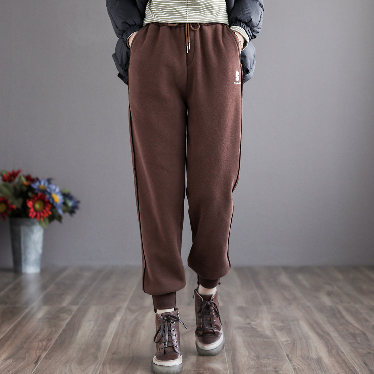 女士哈伦裤2020新款冬季