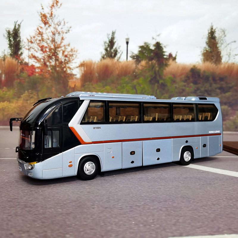 左右车模汽车模型的优惠券大全—原厂1:38厦门金龙 龙威xmq6129y5仿真