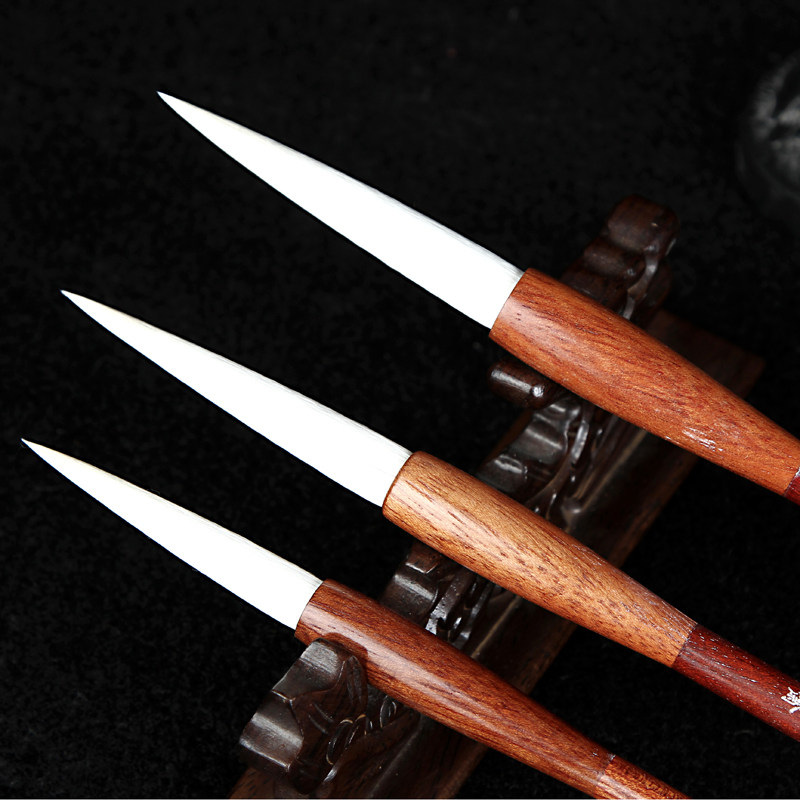 长锋鹤脚 红檀木 长锋羊毫 带证书收藏 珍品收藏