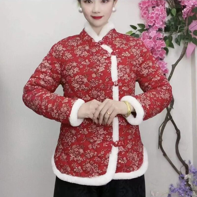 改良唐装棉袄