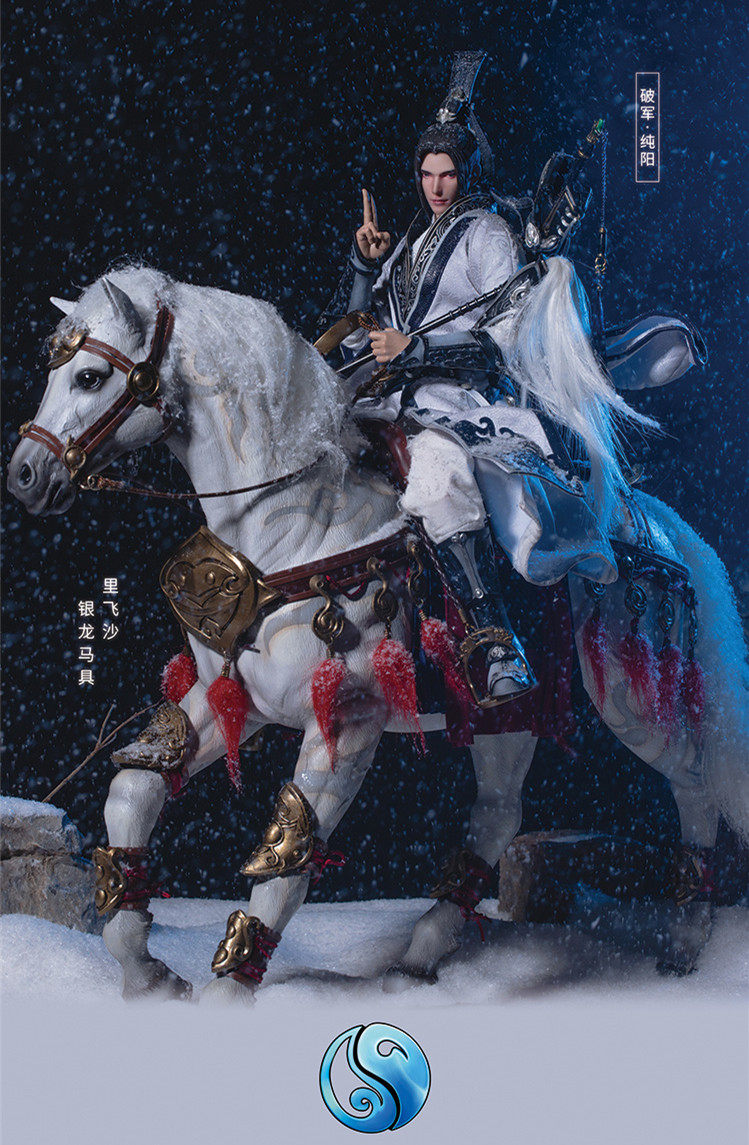 剑三周边剑网3礼物手办兵人天策兵人纯阳兵人夜话白鹭里飞沙雕像