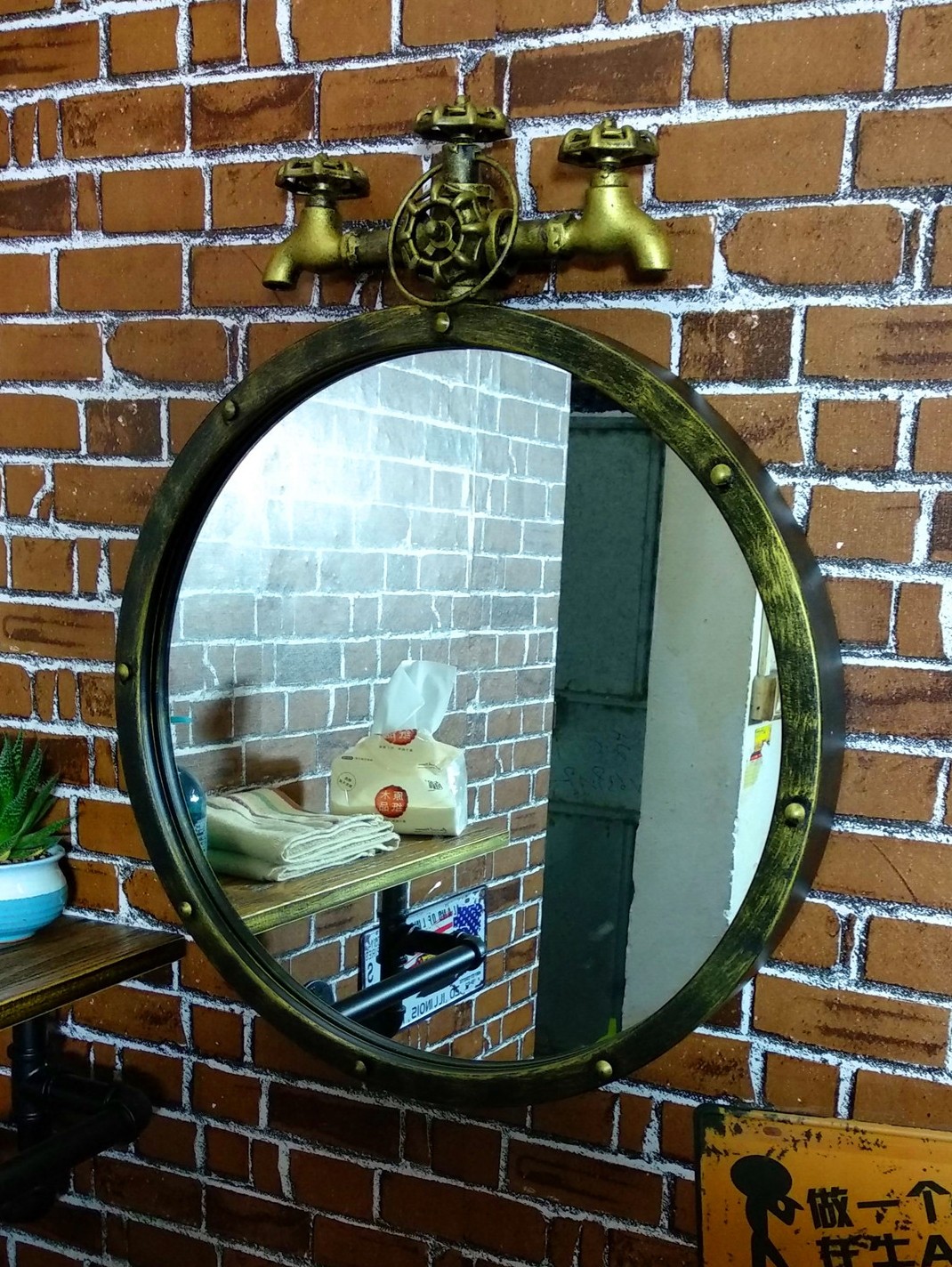 铁艺镜子壁挂 美式大额优惠券