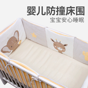 Crib bed surround ins wind splicing bed spliced ​​block cloth children's splicing soft bag three-sided baby anti-collision guard