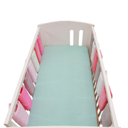 Crib bed surround ins wind soft bag anti-collision strip baby bed guardrail splicing bed one-piece children's bed thickening