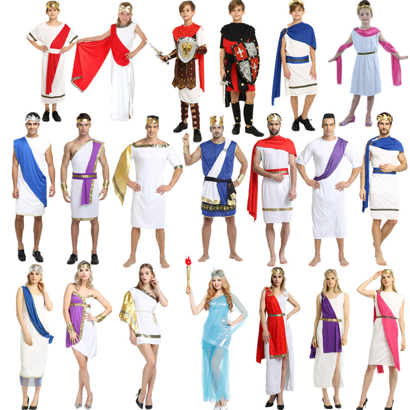 万圣节服装 埃及希腊角斗士 成人意大利古罗马斯巴达武士衣服饰