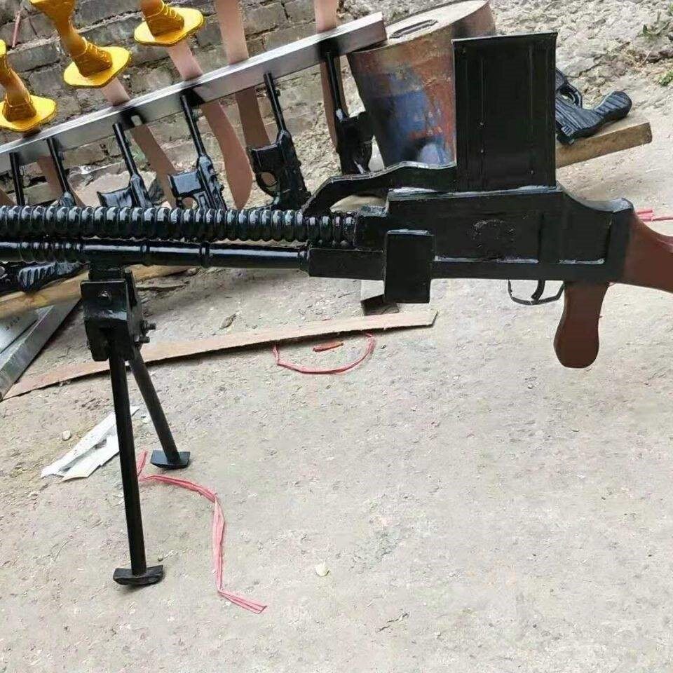 影视道具模型抗日重机捷克式轻歪把子机枪三八大盖仿真模型摆件