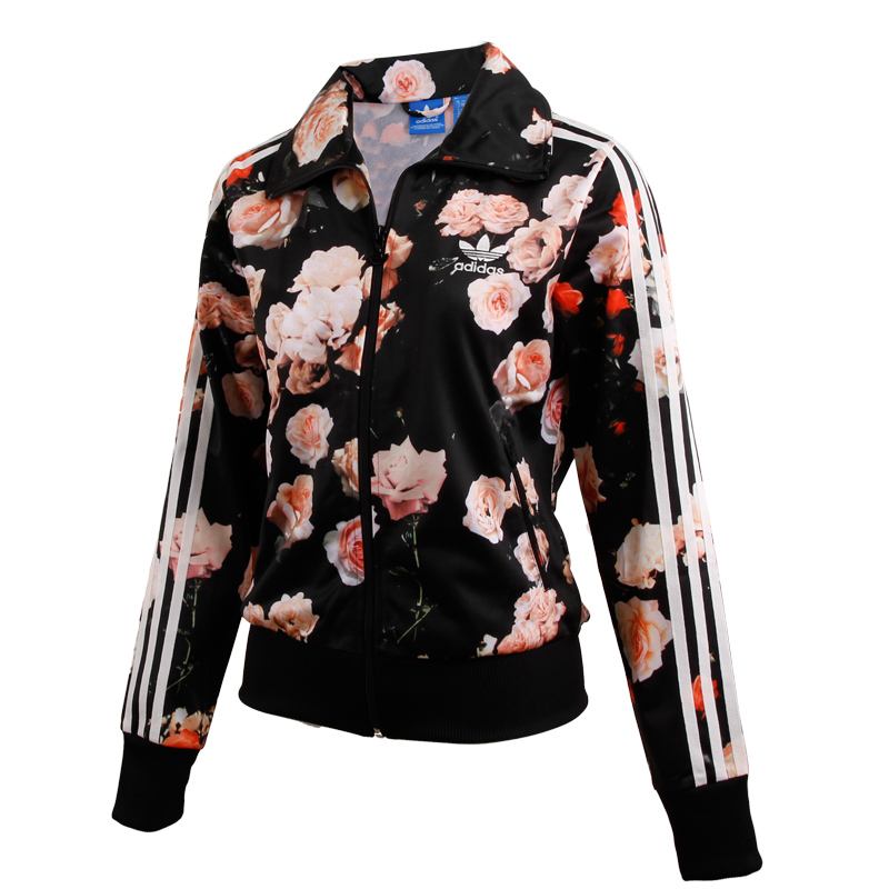 chaqueta floral adidas