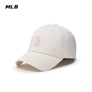MLB官方 男女帽子2024夏季新款运动帽白色鸭舌帽户外遮阳棒球帽潮