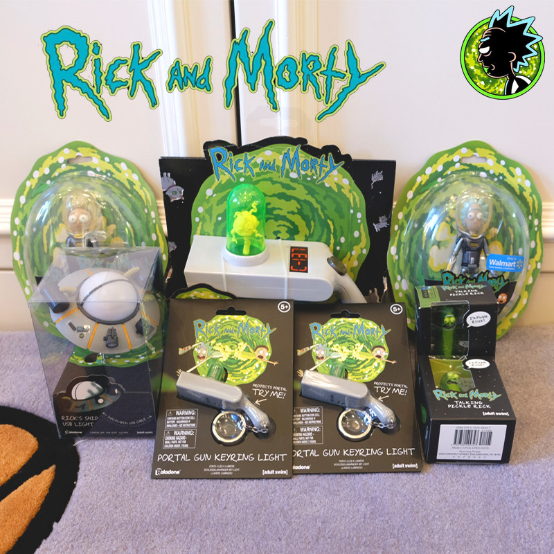 现货 美国正版rick and morty瑞克和莫蒂 传送门枪黄瓜手办周边