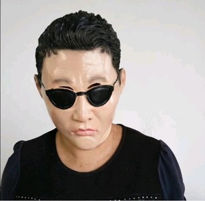 新款万圣节乳胶搞怪名人面具鸟叔面具 墨镜男人恶棍搞笑影视道具