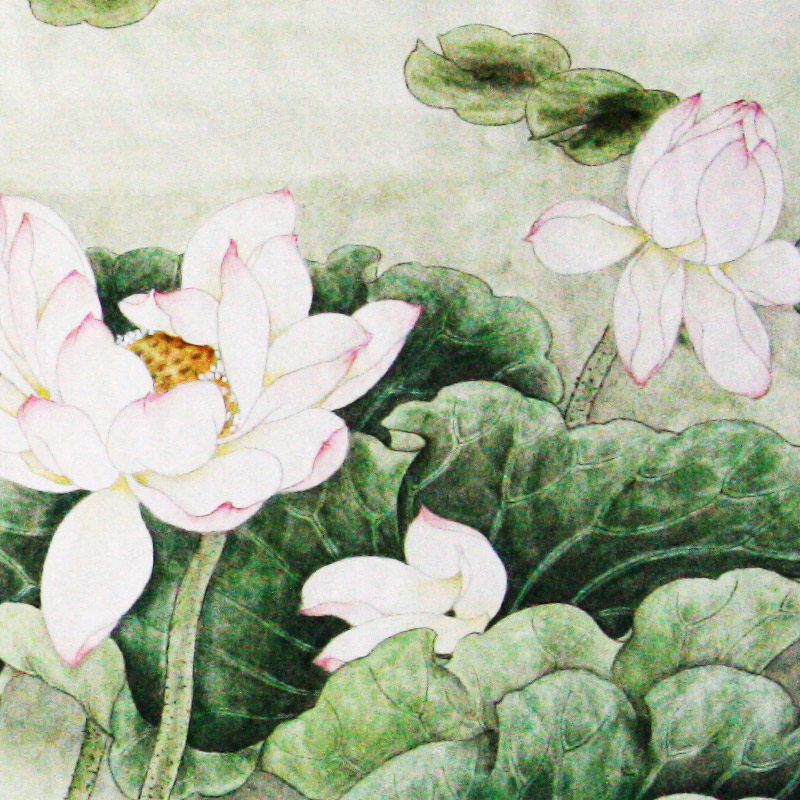 郑季有《一池春水绿如苔》 中国艺术名家协会理事 深德艺术