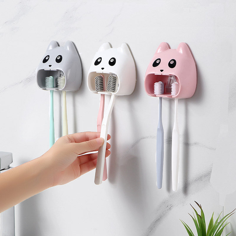 优思居创意可爱卡通牙刷架免打孔卫生间挂墙牙具置物架牙刷座