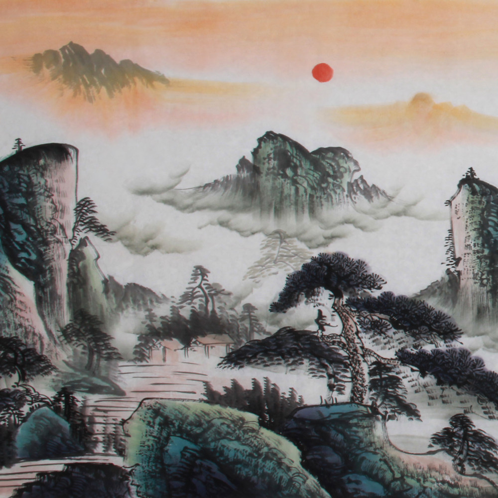 王岩《精品山水系列小六尺 江山如画》