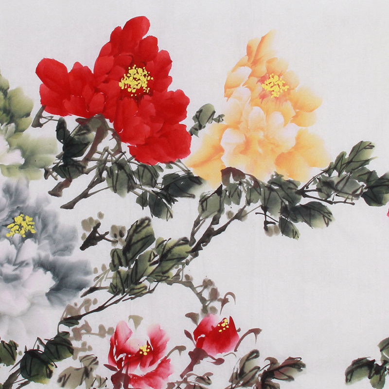 周清波 《精品牡丹系列六尺 花开富贵》