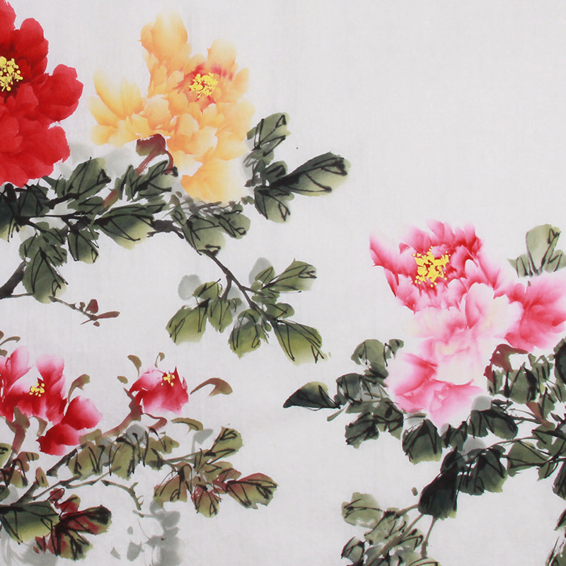 周清波 《精品六尺牡丹系列 富贵满堂》中美协