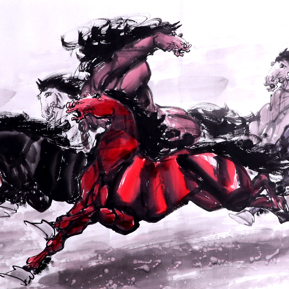 谭乐丹《精品马系列小六尺 马到成功》