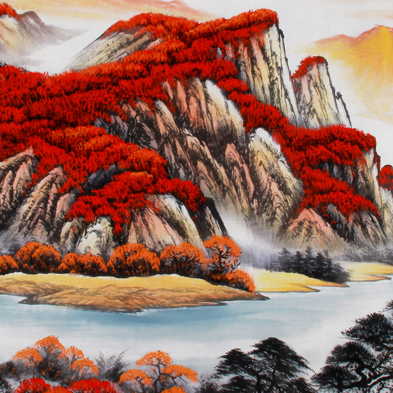 陈克永《精品山水系列小八尺 万山红遍》