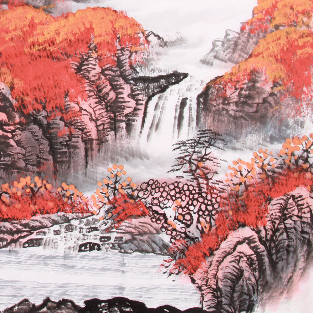 赵弘《精品山水系列三尺 鸿运当头》
