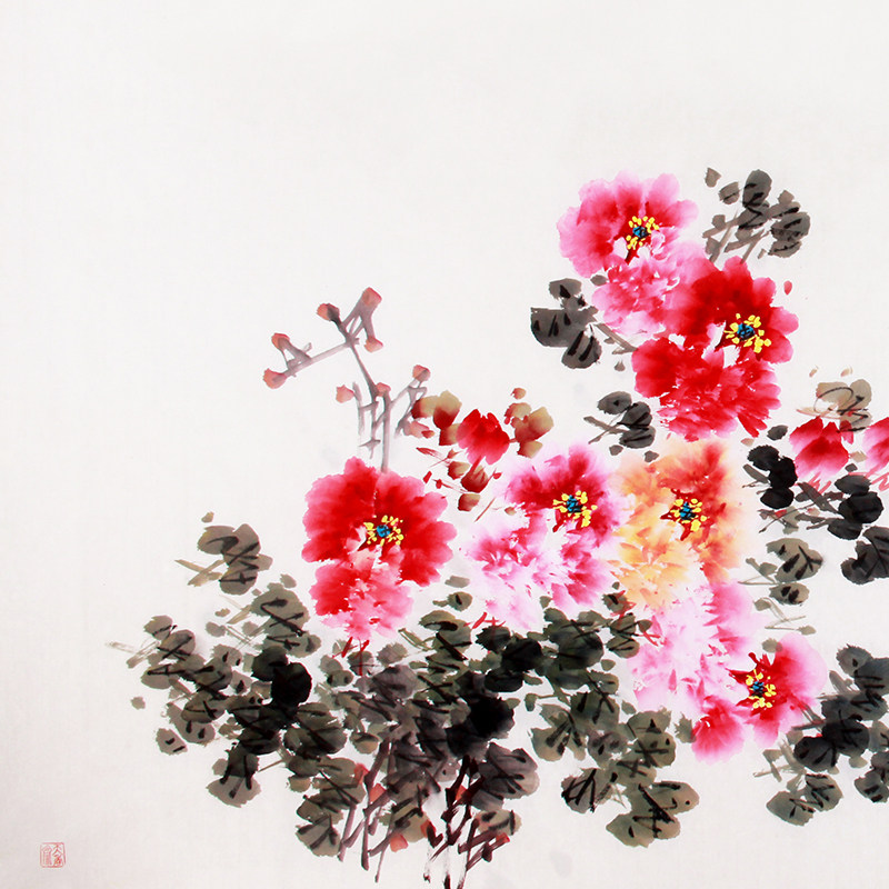 石川《精品六尺牡丹系列 花开富贵》