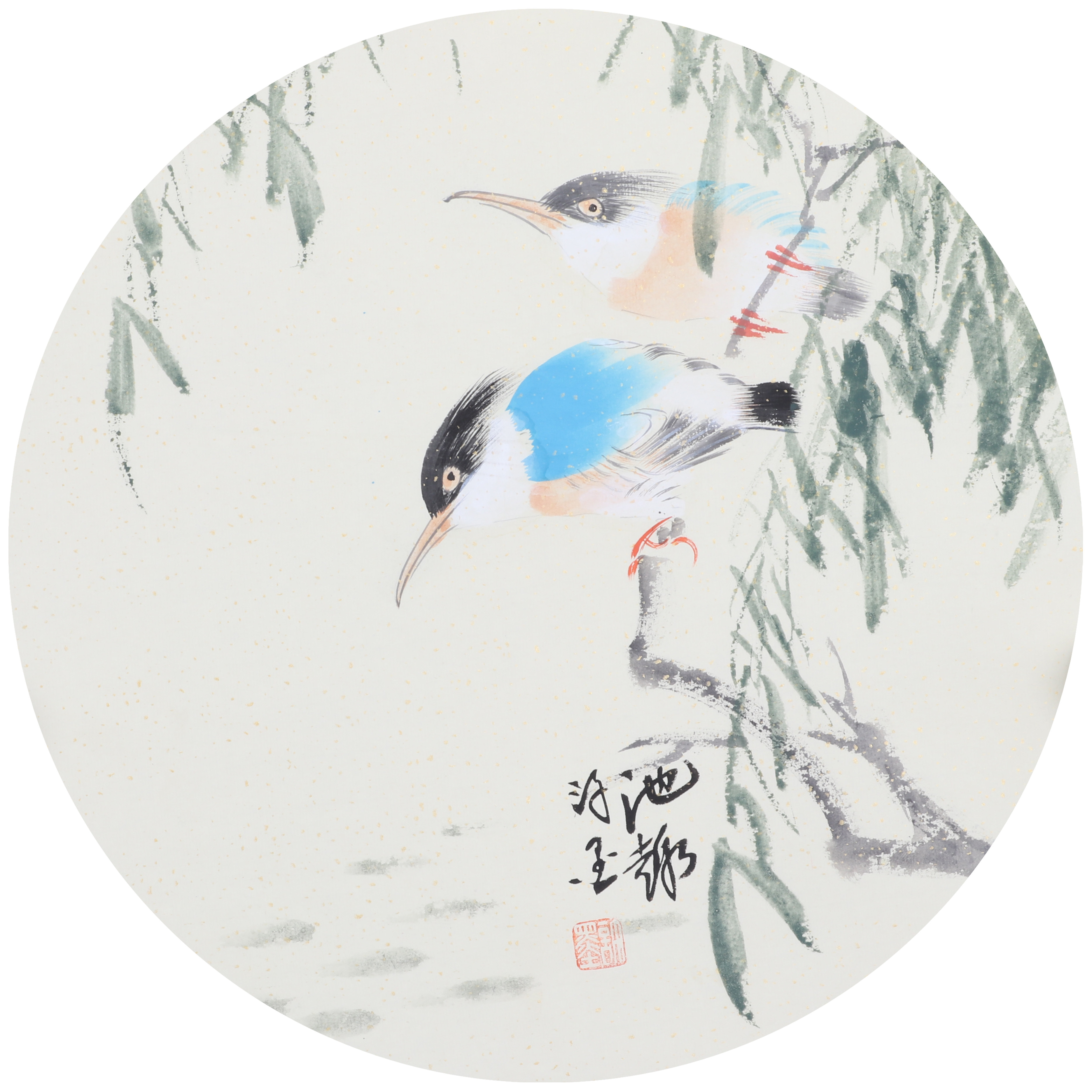 许世平《精品花鸟扇面系列》