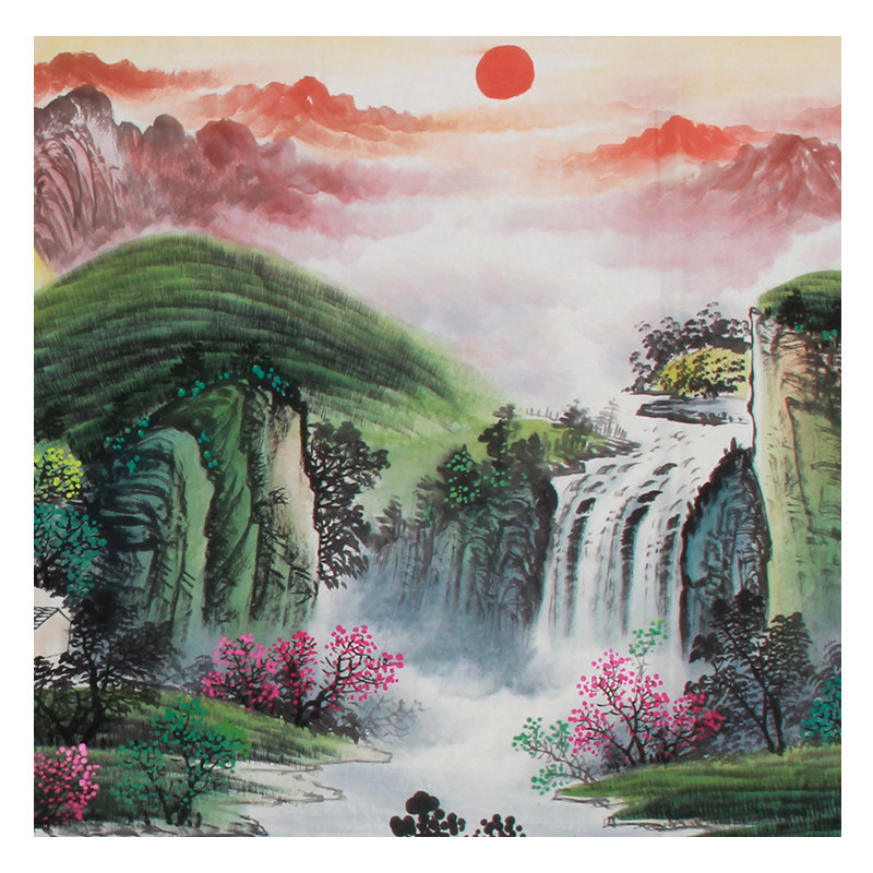 张临光《精品山水系列小八尺 福聚山水间》