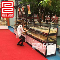 铁架铁质铁艺面包柜台展示柜无广告牌敞开式抽屉式边柜中岛柜现货