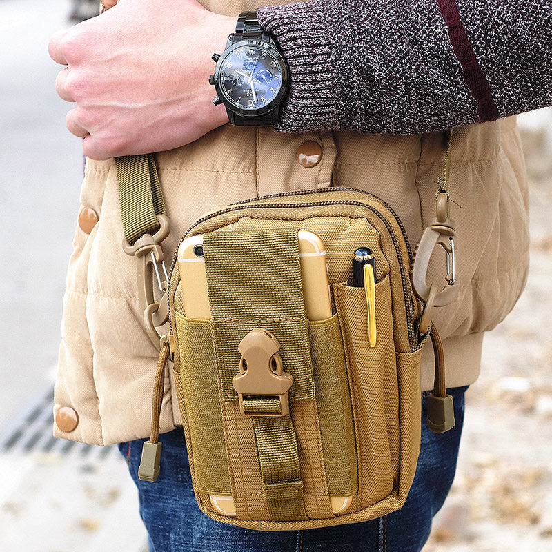 手机战术腰包男穿皮带多功能防水旅游健身户外运动跑步竖款小挂袋