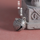 响彻 纯银925做旧中国风铃铛螺旋纹精雕吊坠项链可打开内置铜珠