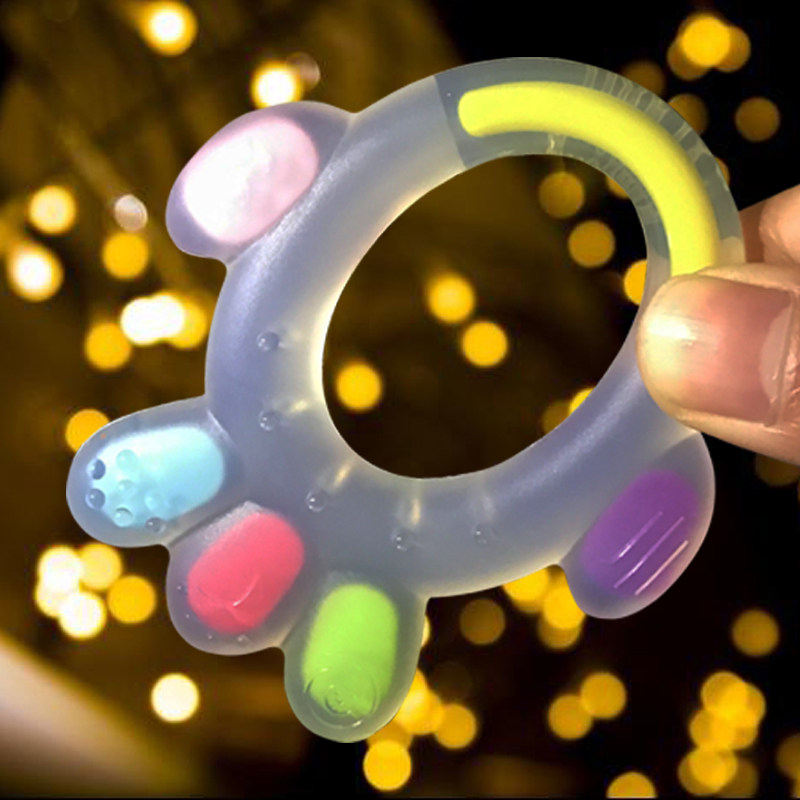 磨牙棒 婴儿 硅胶 4个月_牙胶磨牙棒婴儿硅胶6个月咬胶宝宝手抓可水煮