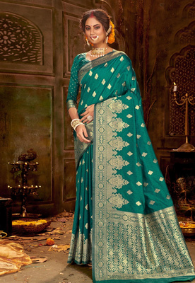 印度传统节日纱丽丝质banarasisilk莎莉12款选定做民族服装