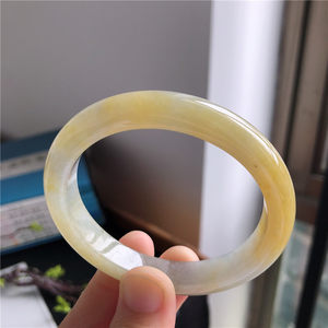 黄翡贵妃手镯女款10a90710逸之璟 缅甸老坑天然a货翡翠冰种黄翡贵妃