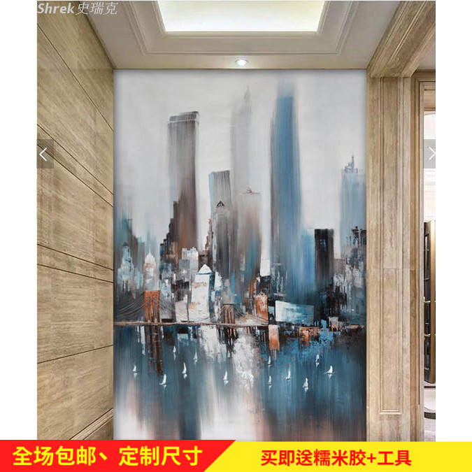 3d Northern Europe mural Abstract City Art a living room Aisle Entrance background wallpaper large seamless Qiangbu wallpaperin the Decoration main material , Wallpaper , Non-woven wallpaper category - from Buy2taobao.com to provide professional Taobao agent buy service