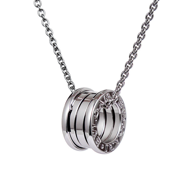 bvlgari宝格丽bzero1弹簧项链18k白金女士小蛮腰锁骨链352815