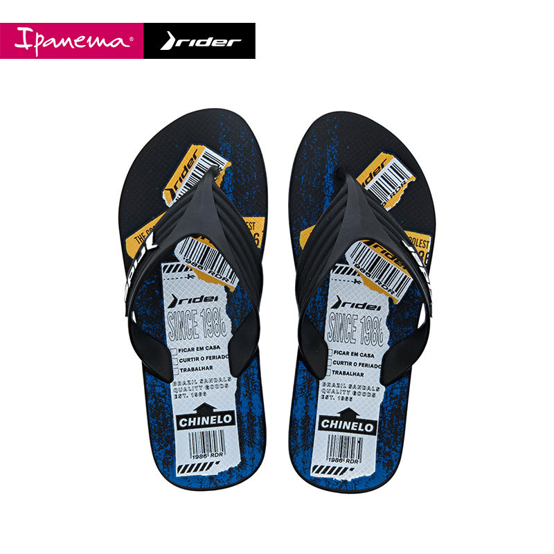 ipanemarider依帕r1共鸣联名款涂鸦字母时尚男士潮流人字拖鞋