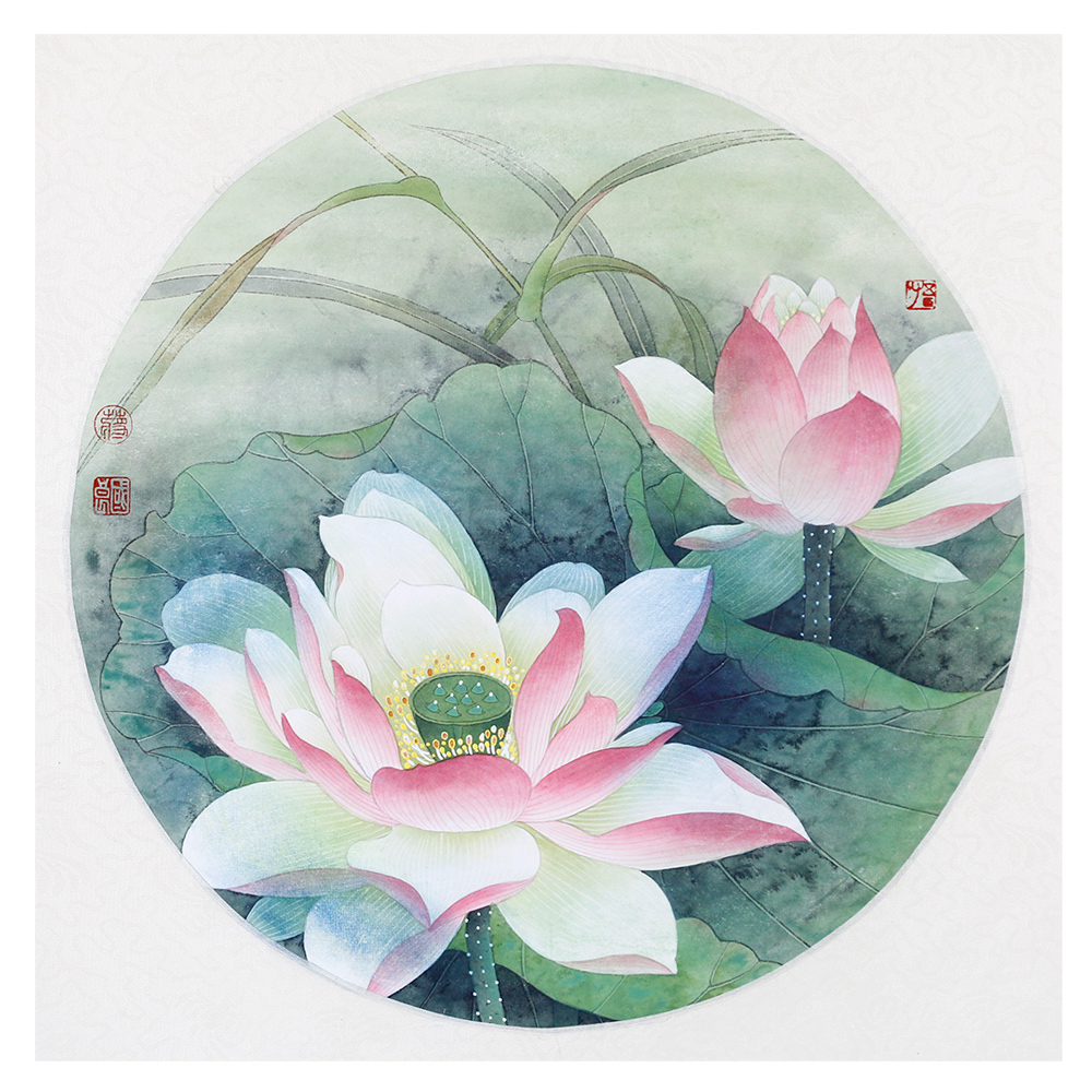 【省美协会员】蒋国良 《夏荷 》极具收藏价值 工笔画名家